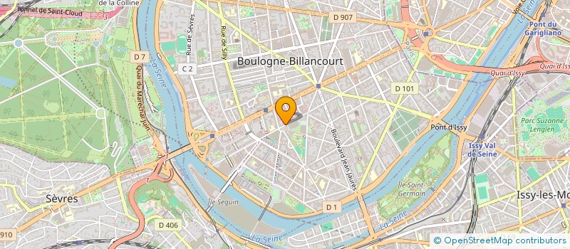 localisation de l'entreprise SCI JUVENAL-ALAR  BOULOGNE-BILLANCOURT