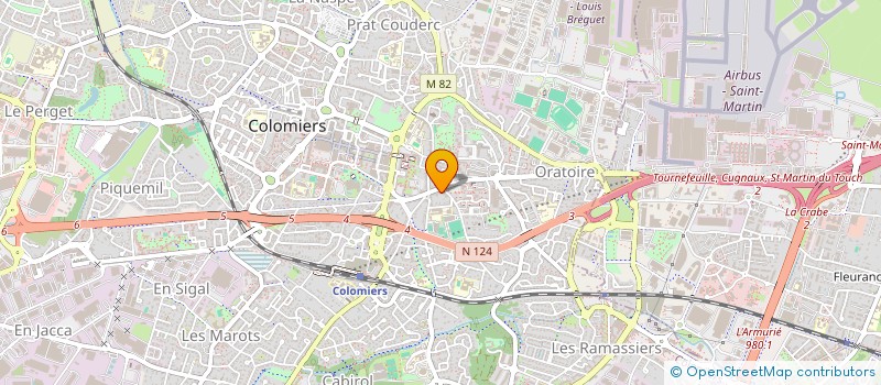 localisation de l'entreprise SCI JUVIAL IMMOBILIER à COLOMIERS