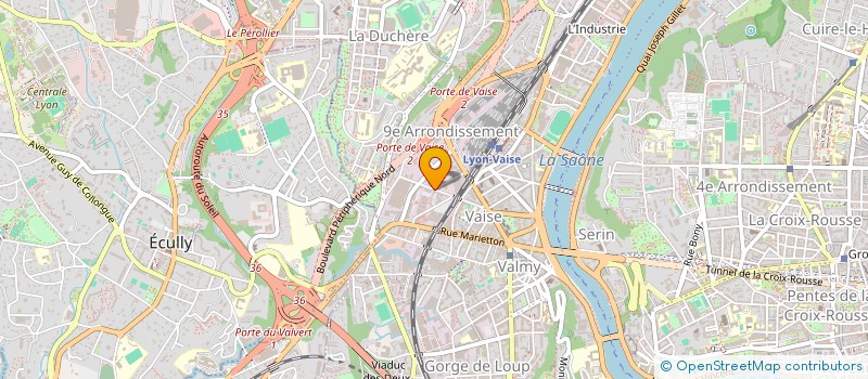 localisation de l'entreprise SCI JUVILARD  LYON