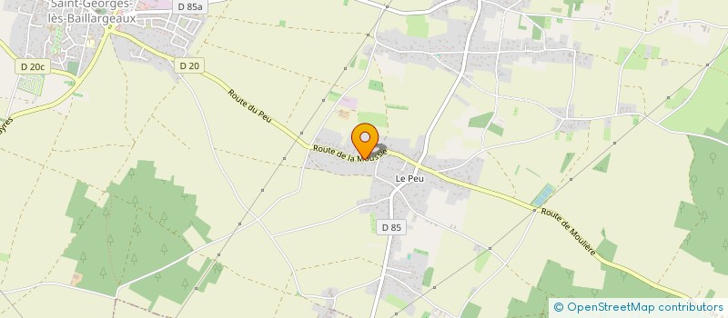 localisation de l'entreprise SCI JUVIN  SAINT-GEORGES-LES-BAILLARGEAUX