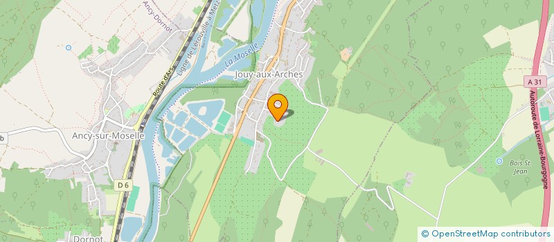 localisation de l'entreprise SCI JUVINOU  JOUY-AUX-ARCHES