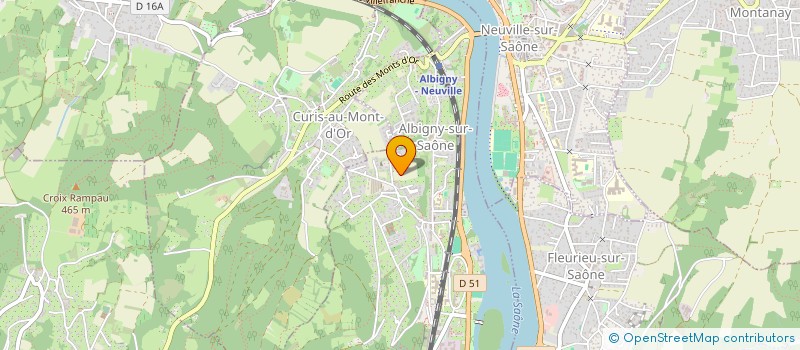 localisation de l'entreprise SCI JUVINQUCEGA  ALBIGNY-SUR-SAONE