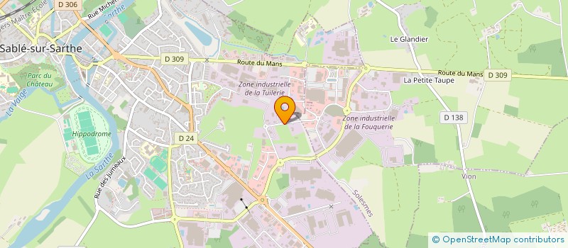 localisation de l'entreprise SCI JUZO  SABLE-SUR-SARTHE