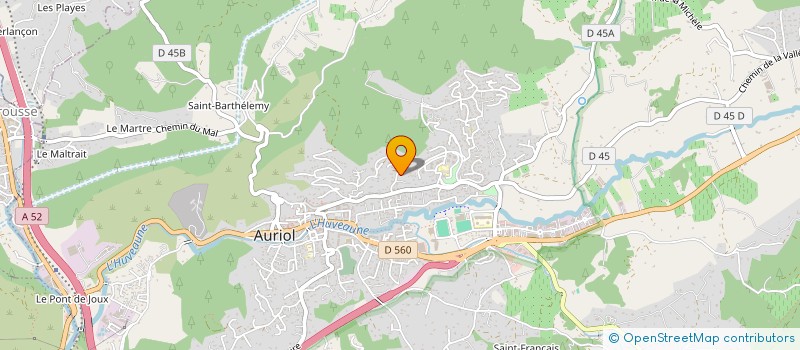 localisation de l'entreprise SCI JUZO à AURIOL