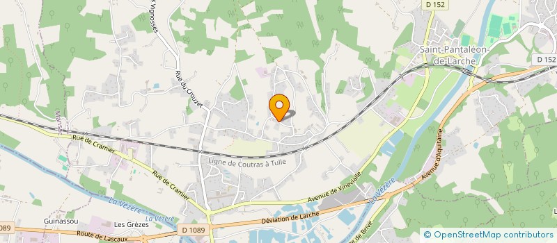 localisation de l'entreprise SCI JV 31  SAINT-PANTALEON-DE-LARCHE