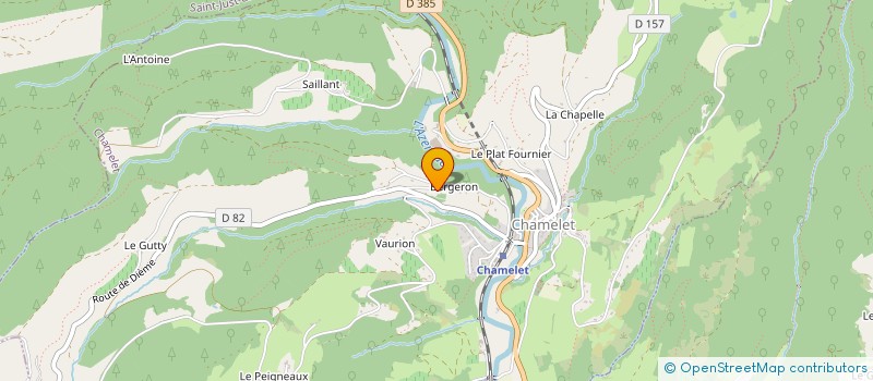 localisation de l'entreprise SCI JV.  CHAMELET