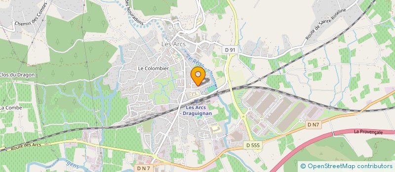 localisation de l'entreprise SCI JV à LES ARCS