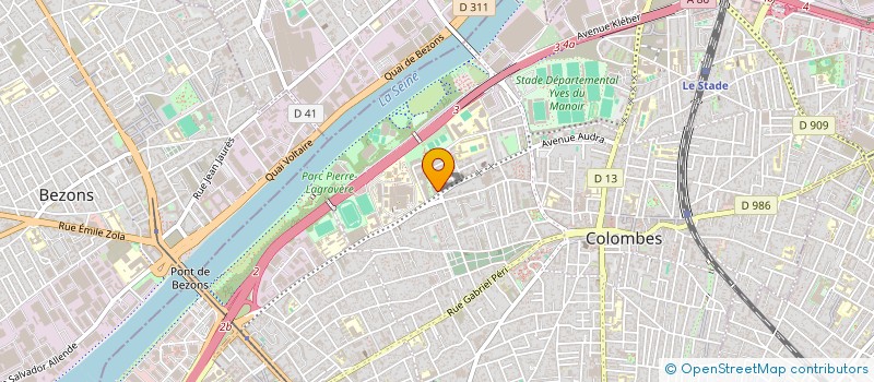 localisation de l'entreprise SCI JV FAMILY INVEST à COLOMBES