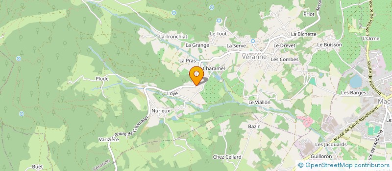 localisation de l'entreprise SCI JV IMMOBILIER  VERANNE