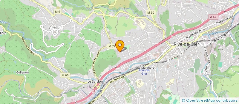 localisation de l'entreprise SCI JV IMMOBILIER  SAINT-CYR-AU-MONT-D'OR