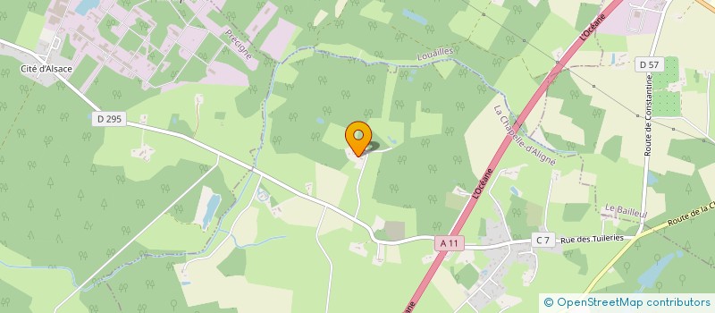 localisation de l'entreprise SCI JV LE BAILLEUL  LA CHAPELLE D ALIGNE