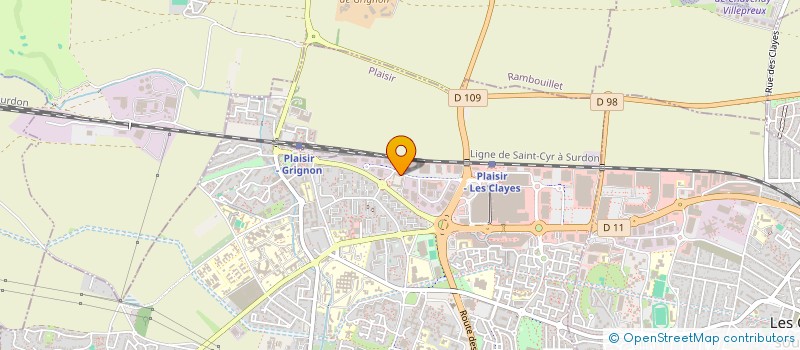 localisation de l'entreprise SCI JV LES LIERRES  PLAISIR