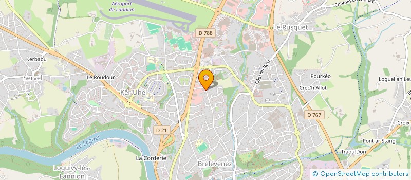 localisation de l'entreprise SCI JV4C  LANNION