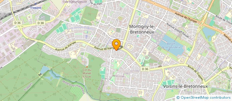 localisation de l'entreprise SCI JVA  MONTIGNY-LE-BRETONNEUX