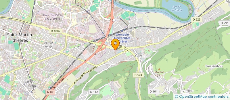 localisation de l'entreprise SCI JVAG  GIERES