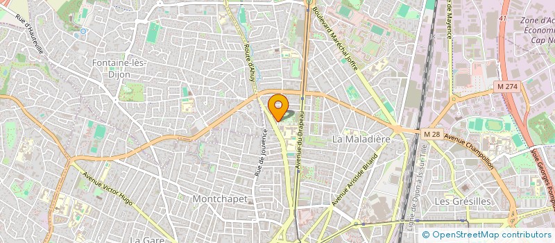 localisation de l'entreprise SCI JVCB à DIJON