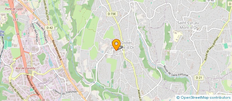 localisation de l'entreprise SCI JVCL DES MONTS D'OR  SAINT-DIDIER-AU-MONT-D'OR