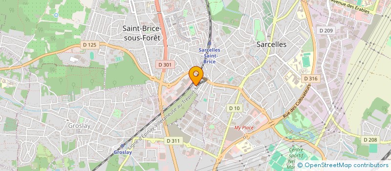localisation de l'entreprise SCI JVF YALAP à SARCELLES