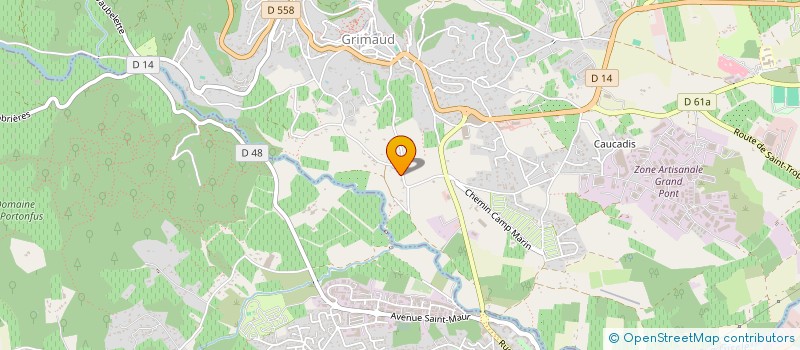 localisation de l'entreprise SCI JVG à GRIMAUD