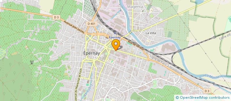 localisation de l'entreprise SCI JVIGNOBLES  EPERNAY