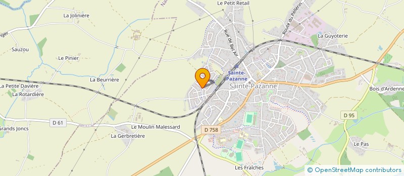 localisation de l'entreprise SCI JVK  SAINTE-PAZANNE