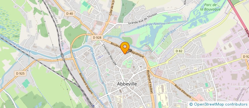 localisation de l'entreprise SCI JVL à ABBEVILLE