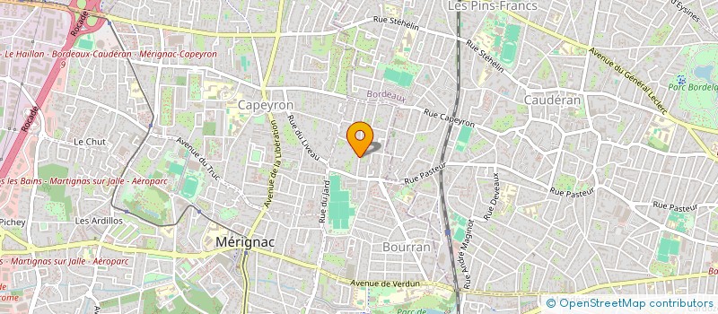 localisation de l'entreprise SCI JVML  MERIGNAC