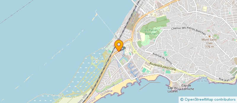 localisation de l'entreprise SCI JVMP  SETE