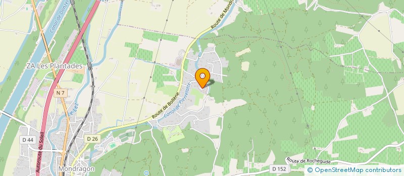 localisation de l'entreprise SCI JVP  MONDRAGON