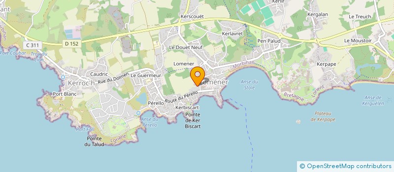 localisation de l'entreprise SCI JVS  PLOEMEUR