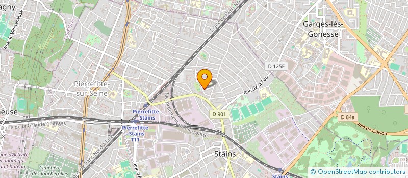 localisation de l'entreprise SCI JVS INVESTISSEMENTS  STAINS