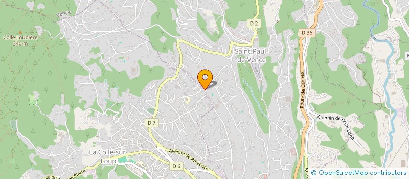 localisation de l'entreprise SCI JW DABELYOU à SAINT-PAUL-DE-VENCE