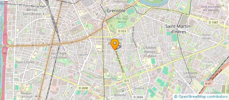 localisation de l'entreprise SCI JWM à GRENOBLE
