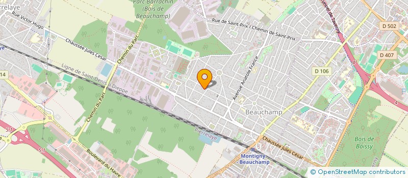 localisation de l'entreprise SCI JXL  BEAUCHAMP