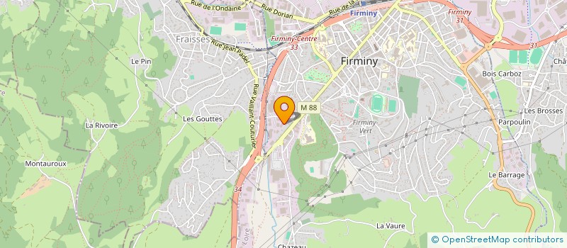localisation de l'entreprise SCI JXOC  FIRMINY
