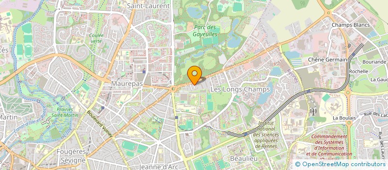 localisation de l'entreprise SCI JYB  RENNES