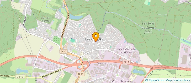 localisation de l'entreprise SCI JYBAC  PLAISIR