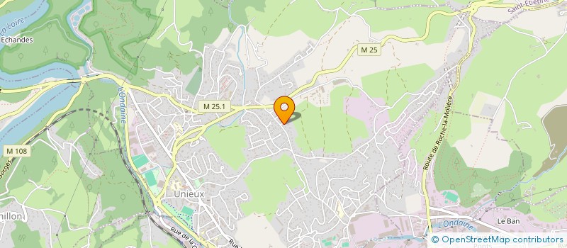 localisation de l'entreprise SCI JYCKA  UNIEUX