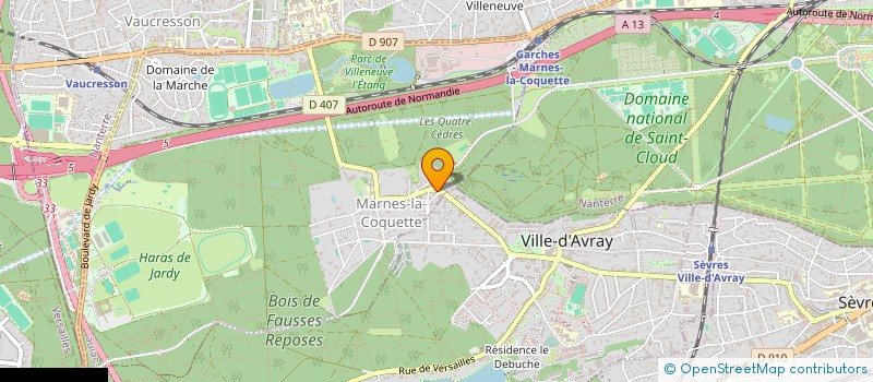 localisation de l'entreprise SCI JYDEN  MARNES LA COQUETTE