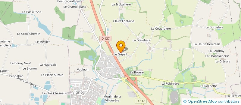 localisation de l'entreprise SCI JYDISE  VIGNOC