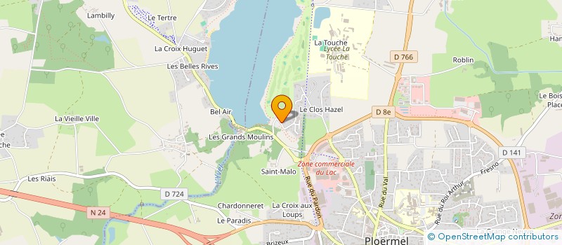 localisation de l'entreprise SCI JYH  PLOERMEL