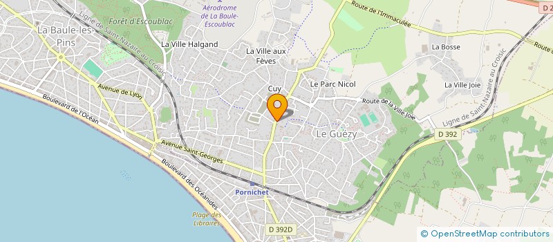 localisation de l'entreprise SCI JYJEC  LA BAULE-ESCOUBLAC