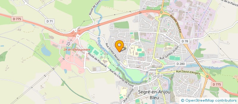 localisation de l'entreprise SCI JYLANS à SEGRE-EN-ANJOU BLEU