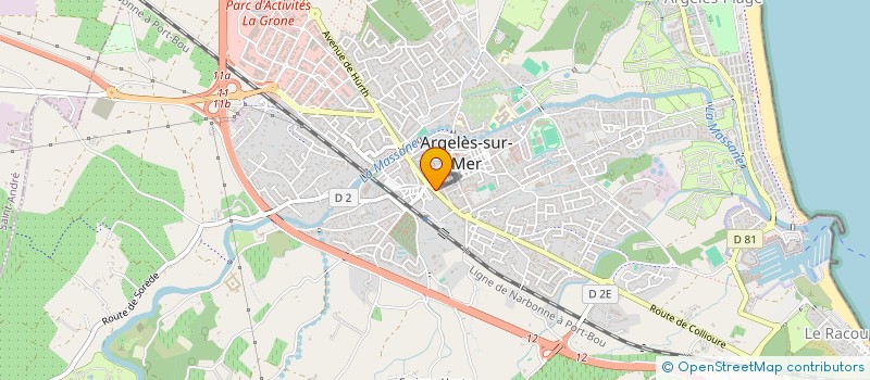 localisation de l'entreprise SCI JYLOF  ARGELES-SUR-MER