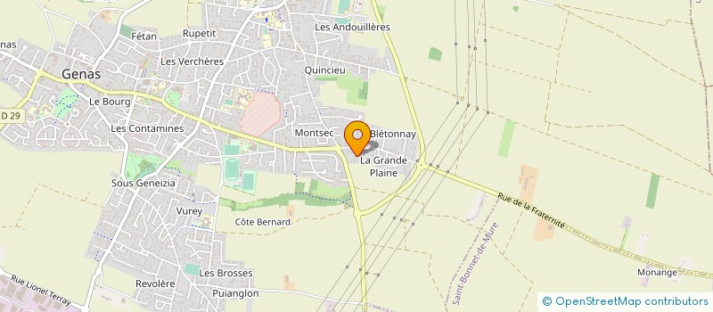 localisation de l'entreprise SCI JYM  GENAS