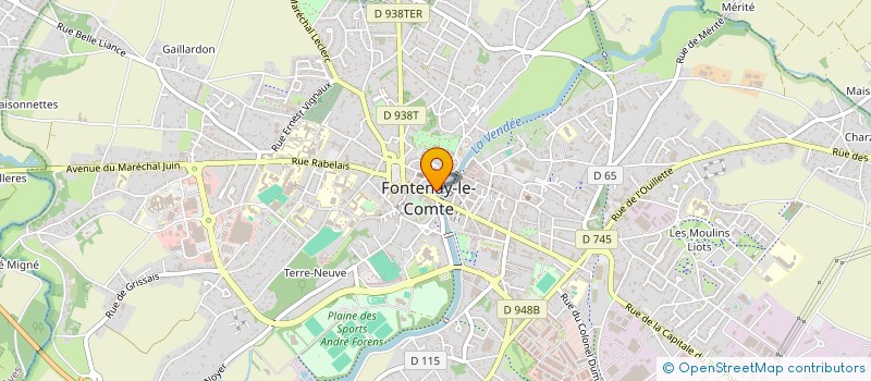 localisation de l'entreprise SCI JYM  FONTENAY-LE-COMTE