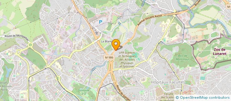 localisation de l'entreprise SCI JYM à MONTPELLIER
