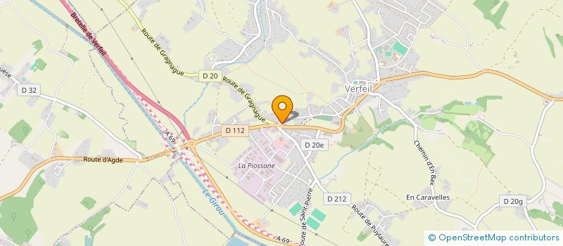 localisation de l'entreprise SCI JYM'S  VERFEIL