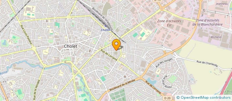 localisation de l'entreprise SCI JYMCAS à CHOLET