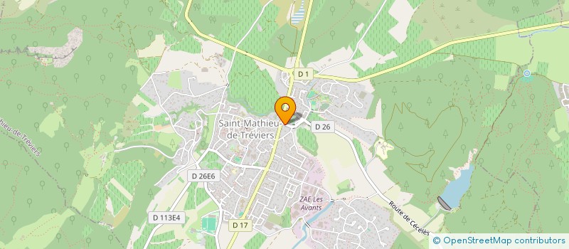 localisation de l'entreprise SCI JYMM  SAINT-MATHIEU-DE-TREVIERS